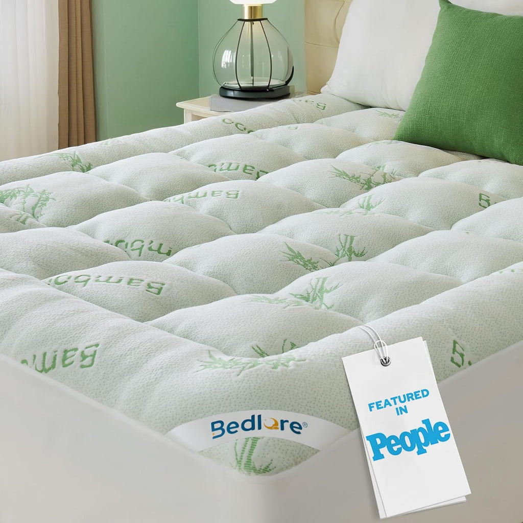 ✨ Thicken Bedding Fitted Sheet, Fluffy Pillow Top Pad,Cooling Comfortable Mattress Cover