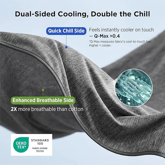 Cooling Blanket for Hot Sleepers- Lightweight Sheet,Breathable Oversized Reversible Design, Rayon Derived from Bamboo